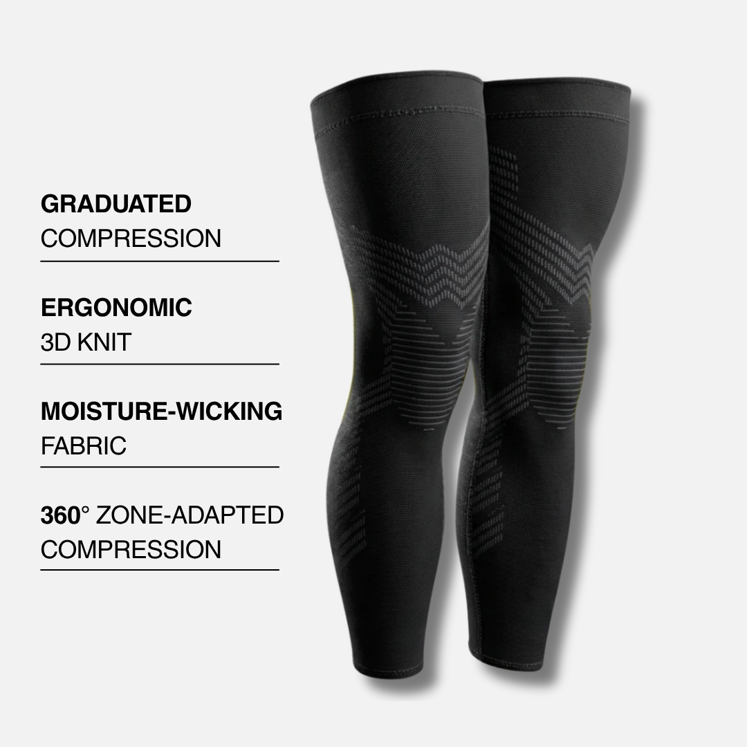 Teneo Neotec V3 knee compression sleeves with graduated compression